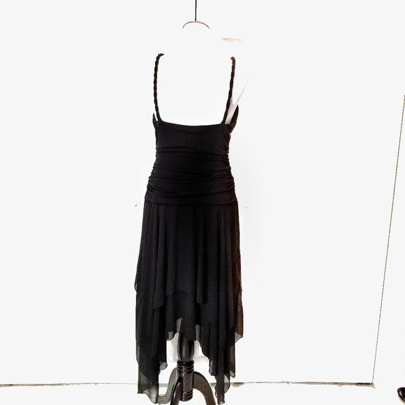 IN Studio Black High Low Braid Straps Dress - Picture 2 of 5